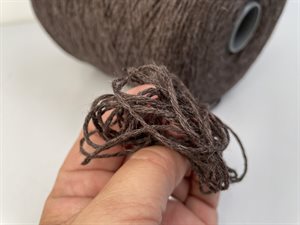 Super geelong, 100 gr - virgin wool, gråbrun nistret